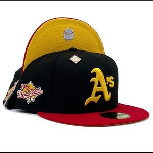 CAPSULE HATS ‘Oakland Athletics Basics Collection 1989 World Series Fitted Hat’